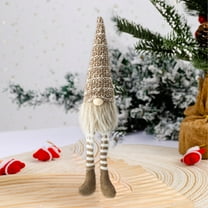 VOTRUDI Plush Gnome Ornament,Night Before Christmas Decor Clearance,Faceless Doll Hanging Decor,Christmas Indoor Decor for Room Office Tabletop,Brown