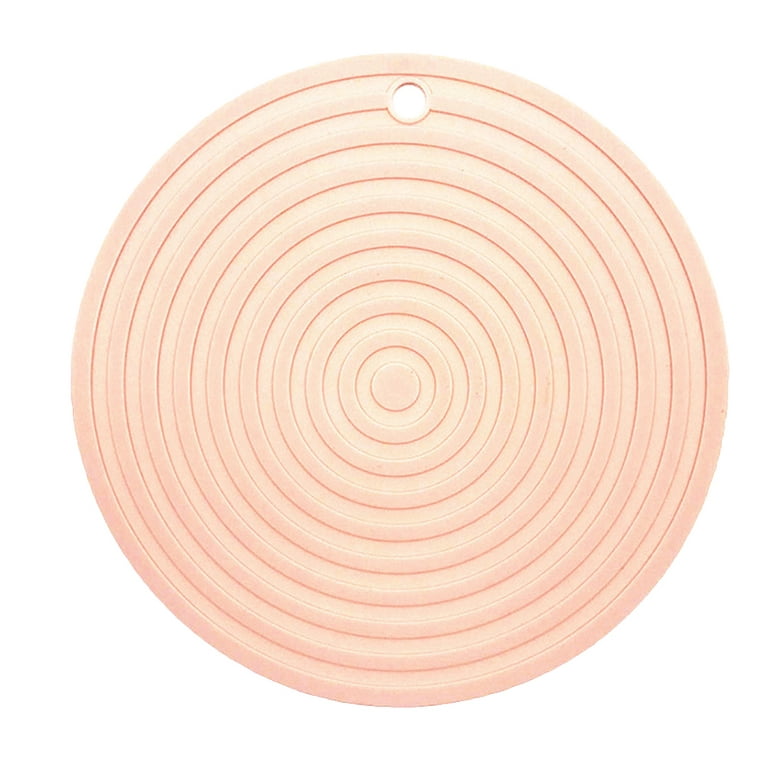 NUOLUX Large Size Table Desk Placemats Round Silicone Coaster Bowl Pad Dish  Plate Mat Kitchen Non-Slip Heat Resistant Insulation Table Mat 