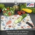 thumbnail image 2 of Cut N' Funnel "Meadow" Flexible Plastic Cutting Board Mat, 2 of 7