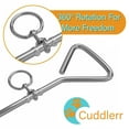 thumbnail image 3 of Cable de amarre para perros de 20 pies con estaca cromada antioxidante de 16 pulgadas – Cadena para perros resistente perfecta con estaca para perros para patio al aire libre, camping y jardín, compat, 3 of 5