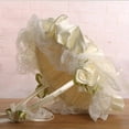 thumbnail image 2 of Topumt Elegant Satin Bow Flower Girl Basket White, 2 of 3