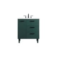 thumbnail image 3 of Elegant Lighting Vf47030m Baldwin 30" Free Standing Single Basin Vanity Set - Green, 3 of 8