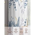 thumbnail image 6 of Blue Eucalyptus Coastal Sheer Curtains 96 Inch Length 2 Panels Set Window Treatments, Beach Starfish Shell Nautical Rod Pocket Semi Curtains for Living Room/Bedroom/Kitchen Décor, 104"W x 96"L, 6 of 7