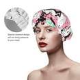 thumbnail image 5 of Digital Camouflage Shower Cap, Reusable Bath Hair Hat for all Hair Lengths Hair Cover with Elastic Band Double Waterproof Layers Bathing Hat, 5 of 5