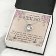 thumbnail image 3 of To My Wife The Greatest Love Story Marine Wife Forever Necklace w Message Card, 3 of 20