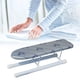 thumbnail image 5 of Tabla de planchar multiusos engrosada con patas plegables, organizador portátil pequeño plata, 5 of 8
