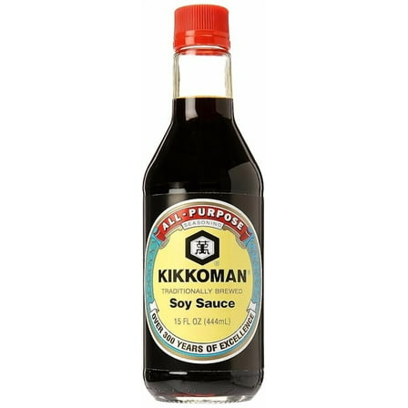 Kikkoman Naturally Brewed Soy Sauce, 15 oz
