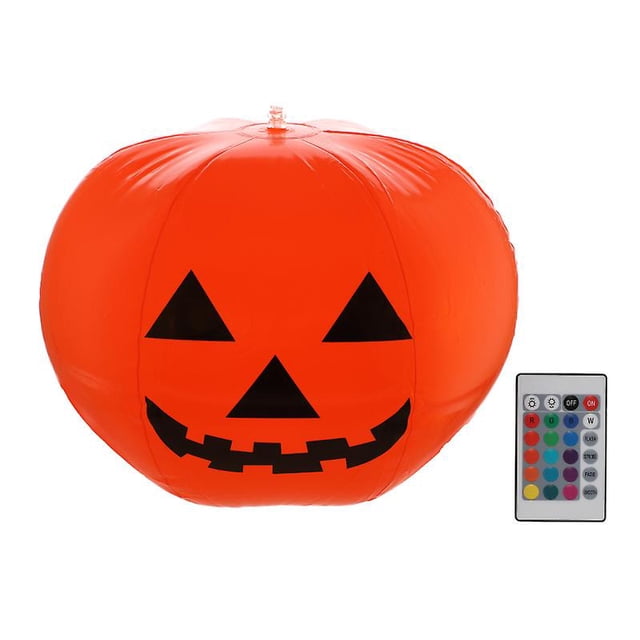 1 Uds. Luz inflable de bola de calabaza para decoraciones de Halloween