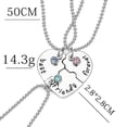 thumbnail image 3 of Collar de amistad a juego con forma de corazón de 3 piezas, regalo de joyería, colgante --- Código de producto 55282, 3 of 3