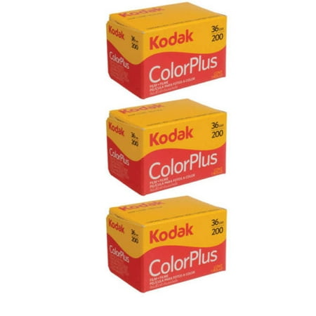 Kodak Super 8 Mm Film - 3 Rolls Kodak Color Plus 200 asa 36 Exp 35mm ColorPlus Film