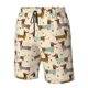 thumbnail image 4 of Balery Dachshund Dog Traje de Baño Estilo Hawaiano para Hombre, Shorts de Secado Rápido con Bolsillos-Medium, 4 of 6
