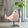 thumbnail image 5 of Urban Porcelain Standing Bird Figurine with Open Beak and Metal Legs Design Gloss Finish Blue, 5 of 5