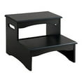 thumbnail image 4 of Kings Brand Furniture - Courtney Black Finish Wood Bedroom Step Stool, 4 of 4