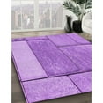 thumbnail image 3 of Ahgly Company Machine Washable Indoor Rectangle Transitional Violet Purple Area Rugs, 7' x 9', 3 of 7