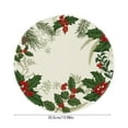 thumbnail image 3 of RuiJiao Christmas Snowman Round Placemats, Multicolor Polyester Insulated Table Mats for Holiday Kitchen Decor, 3 of 8