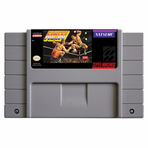 SNES Games Cartridge Natsume Championship Wrestling