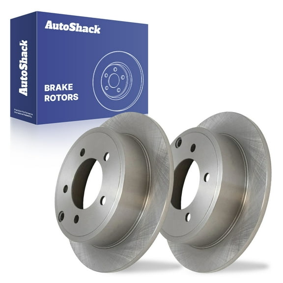 AutoShack 10.31" (261.8 mm) Rear Solid Brake Rotors | Replacement for 2007-2017 Jeep Patriot 2007-2017 Jeep Compass 2008-2014 Dodge Avenger 2011-2014 Chrysler 200 2007-2012 Dodge Caliber | 2-PC Set