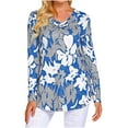 thumbnail image 2 of TIMIFIS Mode Automnale pour Femmes Tunique à Manches Longues d'Automne pour Femmes pour Porter avec des Leggings Blouse Décontractée à Col en V T-Shirt Blouse pour Femmes, 2 of 7