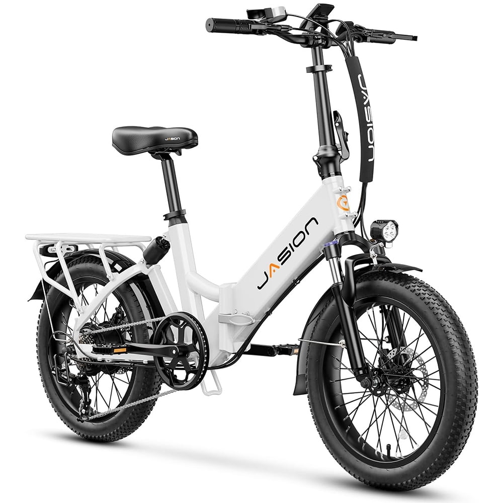 Jasion EB7 ST 2.0 Velo Electrique pour Adultes Velo Pliant avec Batterie Amovible de 480Wh Autonomie de 55 Miles Pneus Larges de 20 Pouces Velos Electriques a Enjambement Bas pour les Navetteurs