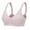 Gray, variant on Middle-Aged Elder Women's Wirefree Bra Front Button Closure Soft Cotton Sleep Bras for Mom Grandma Gift Lace Bralette