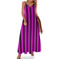 thumbnail image 1 of Nuevo vestido sin mangas de rayas de frambuesa, vestidos de mujer para ocasiones especiales, vestidos de verano para mujer, vestidos de noche para mujer, 1 of 7