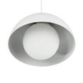 thumbnail image 6 of Amelia 1-Light Matte White Plug-in Pendant Lighting with White Glass Shade, 6 of 7