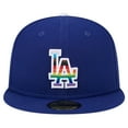 thumbnail image 2 of Men's New Era Royal Los Angeles Dodgers 2024 Pride On Field 59FIFTY Fitted Hat, 2 of 6