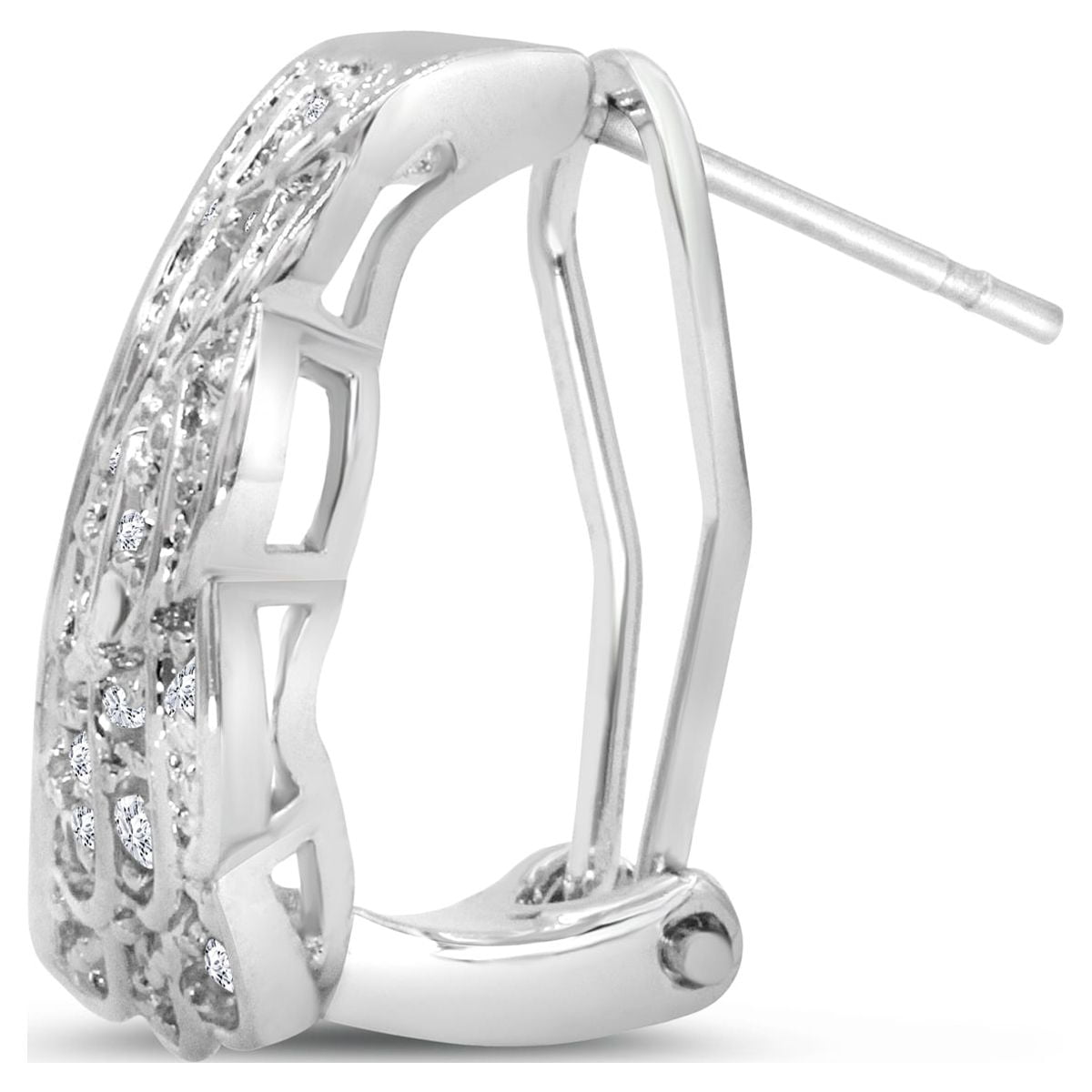 SuperJeweler 1/4 Carat Diamond Angel Wings Earrings For Women