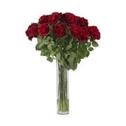 Large Rose Silk Flower Arrangement