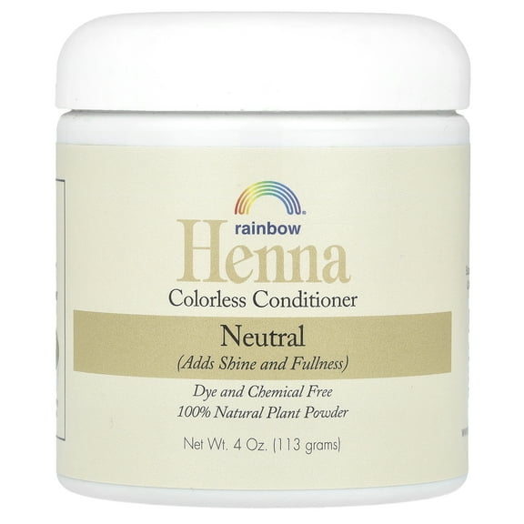 Rainbow Henna 100% Botanical Colorless Conditioner, 4 oz