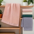 thumbnail image 4 of Unique Bargains Cotton Hand Towel Set of 2 Pink 14" x 30", 4 of 4