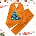 thumbnail image 2 of WEAIXIMIUNG Children's Christmas Print Long Sleeve Trousers Cardigan Children's Pyjamas Two Sets 7-8 Years, 2 of 4