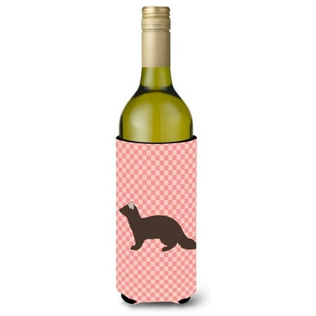 

Sable Marten Pink Check Wine Bottle Beverge Insulator Hugger