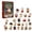 34# Christmas Sheep Advent Calendar, variant on Christmas Sheeps Advent Calendar 2026, 24 Days of Excitement with Collectible Surprises, 2D Acrylic Ornaments,Countdown Calendar for Family & Friends Gift