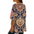 thumbnail image 5 of Purcolt Women's Hawaii Kimono Cardigans Lightweight Casual 3/4 Sleeve Loose Open Front Cardigans Summer Beach Cover up Tops, 5 of 7