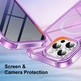 thumbnail image 5 of Decase Magnetic Phone Cover for iPhone 16 Pro Max Case Full Body,Design for Mag-Safe,Built-in Screen Protector, with Camera Lens Protector, Shockproof Protective Bumper Phone Case 6.9 Inch,Darkpurple, 5 of 6