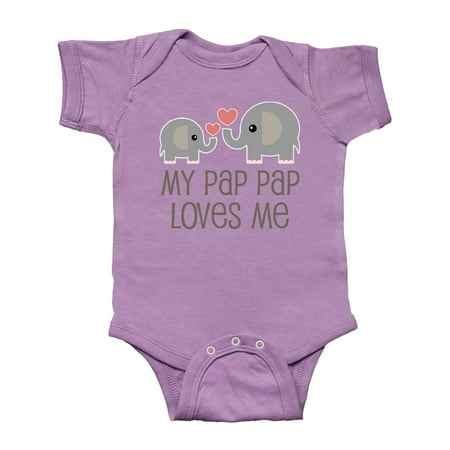 

Inktastic My Pap Pap Grandpa Loves Me Gift Baby Boy or Baby Girl Bodysuit