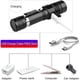 thumbnail image 4 of Dinheiro LOST Linterna potente Linterna de 350 lúmenes Lámpara recargable por USB, 3 modos de iluminación, Linterna con zoom para camping, senderismo, emergencia (1 paquete, batería incluida) - 2HHTU, 4 of 5