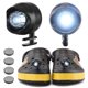 thumbnail image 1 of 2 faros delanteros para luz de zapato con agujero de cocodrilo, luz de advertencia para senderismo y acampada (negro), 1 of 3