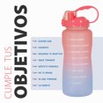 thumbnail image 2 of Botella de agua Onof  BAP-2.2L 2.2 Litros Termo de agua Rojo Azul con Marcador de Tiempo, 2 of 8