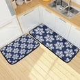 thumbnail image 7 of SKYSONIC Snowflake 2 Pieces Kitchen Rug Cushioned Anti-Fatigue Kitchen Rugs Set for Home Office Laundry,19.7" x 27.6"+19.7" x 47.2", 7 of 7