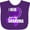 Purple, variant on Inktastic I Wear Purple for My Grandma Pancreatic Cancer Awareness Boys or Girls Baby Bib