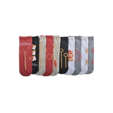 Harry PotterWomens' 10-Pack Low-Cut Socks, Shoe Size 4-10