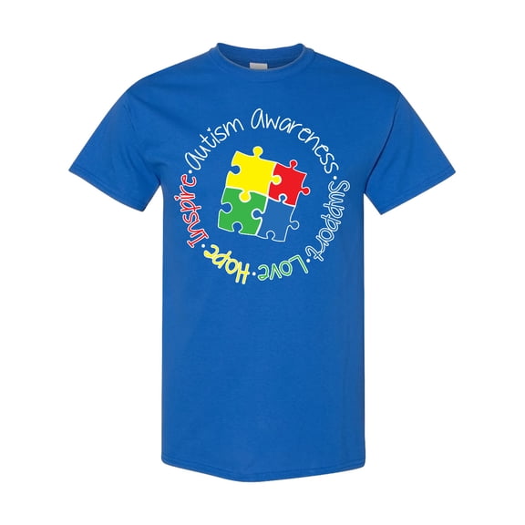 Inktastic Autism Awareness Circle T-Shirt