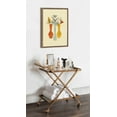 thumbnail image 7 of Kate and Laurel Sylvie Flowers Framed Canvas Wall Art by Amber Leaders Designs, 18x24 Gold, Floral Art for Wall, 7 of 7