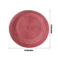 thumbnail image 4 of Woven Placemats For Pot And Pan Solid Color ,14.96"x14.96" Heat-Resistant Waterproof Table Mats for Dining, Foldable & Easy to Clean, Navy/Wine/Gray/White, 4 of 6