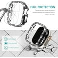 thumbnail image 4 of KOMI 49mm Case Compatible with Apple Watch Ultra Case with Screen Protector, Bling Diamond Overall Protective Case Compatible with Apple Watch Ultra 49mm, Black, 4 of 7