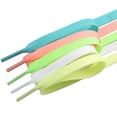 thumbnail image 4 of Sonducket 1 par de cordones para zapatos, cordones luminosos, cordones elásticos para zapatillas, botas, 120 cm, verde claro Type3 NO3, 4 of 6