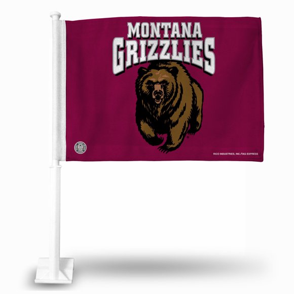 Montana Grizzlies Car Flag