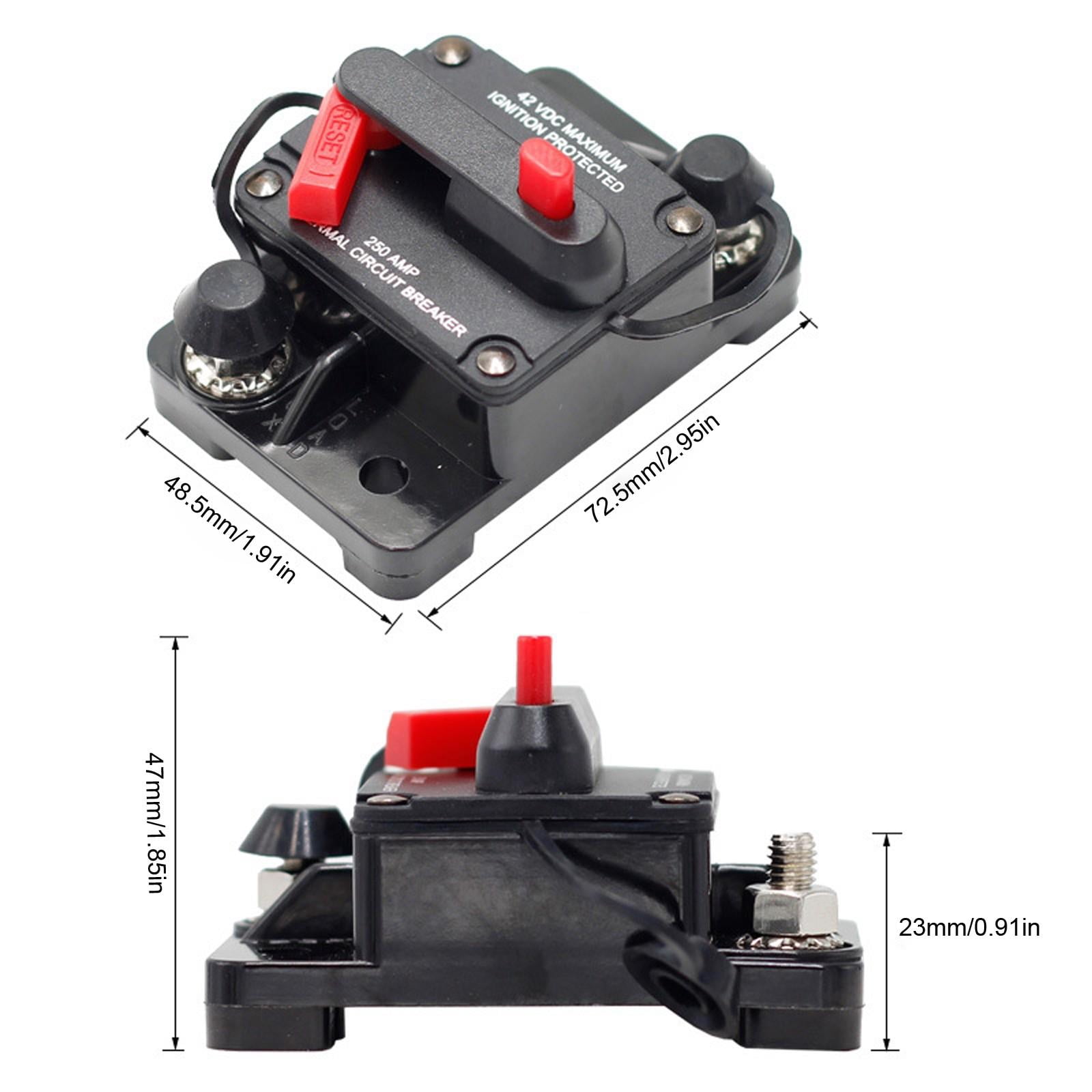 Car Battery Disconnect Switch Car Battery Cut Off Switch 30A Waterproof Universal Battery Disconnect Switch Marine Battery Switch for Automotive Boat Rv 1 Pack with Terminals